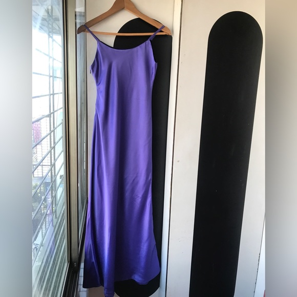 Silk SATIN LONG SLIP DRESS - Picture 13 of 13